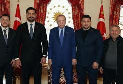 Cumhurbaşkanı Erdoğan, Türkiye Güreş Federasyonu Başkanı Taha Akgül’ü kabul etti