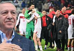 Cumhurbaşkanı Erdoğan'dan A Milli Takım'a tebrik