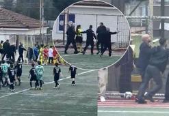 Kocaeli'de kadın hakeme saldırı girişimi kamera yansıdı