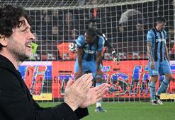 Trabzonspor teknik direktörü Fatih Tekke'den beraberlik sonrası oyunculara mesaj! 'Kaldırın kafanızı bırakmak yok'