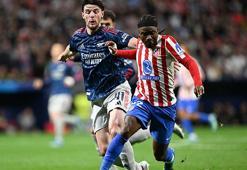(ÖZET) Arsenal Madrid'de avantajı kaptı... Atletico Madrid - Arsenal maç sonucu 1-1