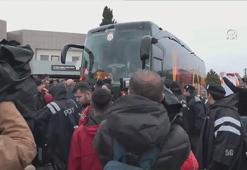 Galatasaray kafilesi şampiyonluk maçı için Samsun'da