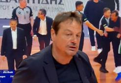 Ergin Ataman'ı zor tuttular! OAKA'da gerginlik, iki koça da diskalifiye... Panathinaikos - Valencia maç sonucu 87-91