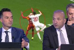 Galatasaray - Antalyaspor maçında çok konuşulan pozisyona Trio'dan olay yorum! 'Engelliyor'