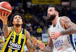 Derbi nefes kesti, Fenerbahçe'den inanılmaz geri dönüş! Fenerbahçe Beko - Anadolu Efes maç sonucu 60-59