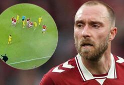 Christian Eriksen korkuttu! Maçta bir anda yere yığıldı...