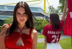 Arda Güler hayranı Rus Model Svetlana iş başında! Türkiye forması giyip, paylaştı
