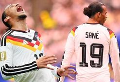 Almanya gövde gösterisi yaptı, Leroy Sane'nin kaçırdığı gol gündem oldu