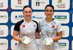 Milli badmintoncular Sinem Yıldız ile Yasemen Bektaş İtalya'da üçüncü oldu