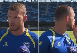 Edin Dzeko'dan sosyal medyada gündem olan hareket: Bir işareti yetti!