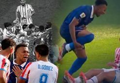 Fransa-Paraguay: Saha ringe döndü yumruk ve tekmeler havada uçuştu! Mbappe çıldırdı 'Pisleşmemiz gerekiyorsa pisleşiriz'