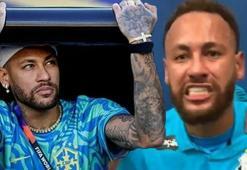 Neymar galibiyet sonrası çılgına döndü! Rakip yöneticilerle birbirine girdi