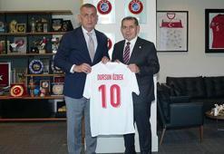Dursun Özbek ve İbrahim Hacıosmaoğlu bir arada! Galatasaray'dan TFF ziyareti...