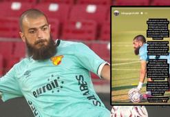 Göztepe kalecisi Luka Gugeshashvili'den maç sonu sert tepki! 'Bu taraftarlık değil'