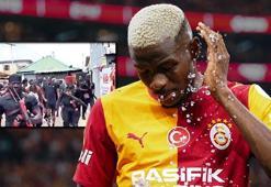Victor Osimhen'i Nijerya'da askerler korudu! İlginç anlar kameralara yansıdı