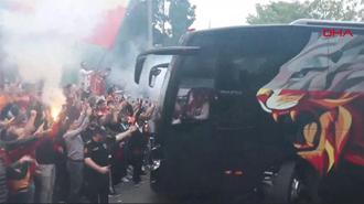 Galatasaray kafilesi, tezahüratlarla Florya'dan yola çıktı!