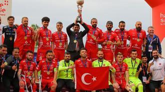 Ampute Milli Futbol Takımı, üst üste 3'üncü kez Avrupa şampiyonu