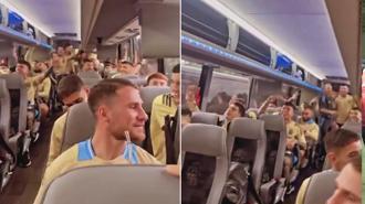 Futbolcular çıldırdı! Arjantin takım otobüsünde Messi'yle Copa America'da şampiyonluk sözü!