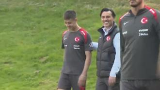 A Milli Futbol Takımı'nda Montella ile Arda Güler'in samimi anları böyle görüntülendi!
