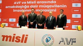 Azerbaycan Voleybol Federasyonu ve misli.com iş birliği anlaşması imzalandı