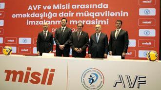 Azerbaycan Voleybol Federasyonu ve misli.com iş birliği anlaşması imzalandı