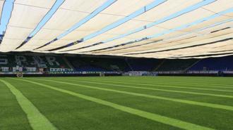 Çaykur Rizespor Stadyumu'na brandalı önlem