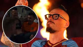 Hamsik, yeşil sahalara Uğurcan ve Abdülkadir'in omuzlarında veda etti