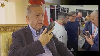 Cumhurbaşkanı Erdoğan’dan A Milli Futbol Takımı’na tebrik telefonu