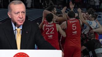 Cumhurbaşkanı Erdoğan, A Milli Basketbol Takımı'nı tebrik etti