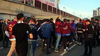 Trabzonspor taraftarı, Galatasaray maçı için RAMS Park'a geldi