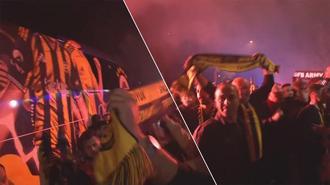Fenerbahçe'ye tesislerde coşkulu karşılama