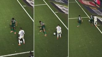 Çalım atmaya çalışan Neymar'ın zor anları ekranlara yansıdı