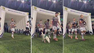 Fluminense FC'de herkes köpekle çıktı o varmış gibi yaptı