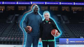 Cumhurbaşkanı Erdoğan, eski NBA oyuncusu Shaquille O'Neal ile basketbol oynadı