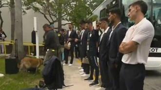 ABD'de Uruguay kafilesine polis ve narkotik köpekli arama!