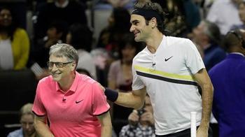 Roger Federer ile Bill Gates tenis oynadı!