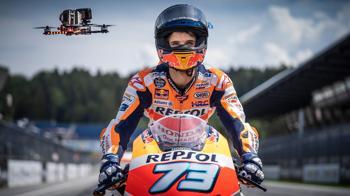 Nefes kesen yarış! Drone'a meydan okudu!