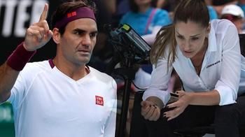 Federer'in maçına damga vuran hakem Marijana Veljovic!