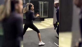 Dünya Kadınlar Boks Şampiyonu Hatice Akbaş, babasıyla antrenmanlarına devam ediyor!