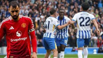 Manchester United 90+5'te yıkıldı! Brighton'dan kritik zafer...