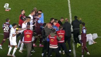 Trabzonspor - Alanyaspor maçında kavga!