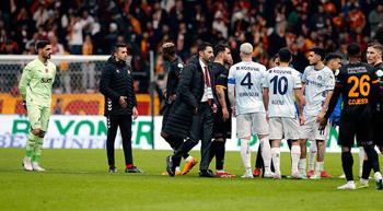 Adana Demirspor Galatasaray maçında sahadan çekildi!