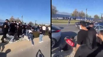 Beşiktaş ile Göztepe taraftarı arasında kavga!