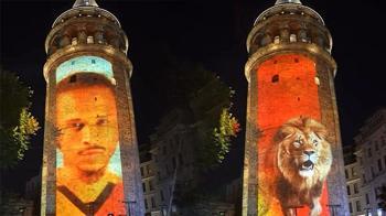 Galatasaray'dan Galata Kulesi'nde mapping şovu!