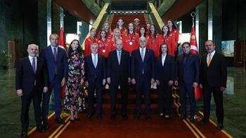 Cumhurbaşkanı Erdoğan, Filenin Sultanları'nı kabul etti