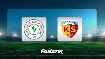 Rizespor - Kayserispor (Süper Lig 14. hafta)
