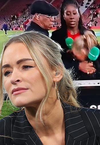 Maç öncesi canlı yayında korku dolu anlar!