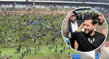 Stampede at the Messi event in India!