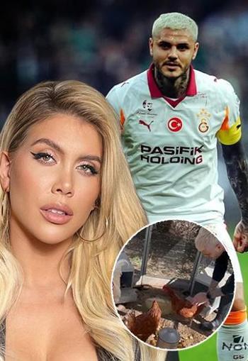 Sonunda bunu da yaptı! Icardi'ye 'tavuk büyüsü'