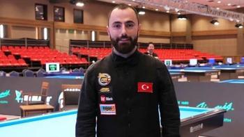 Bant Bilardo Şampiyonası'nda kazanan Berkay Karakurt
